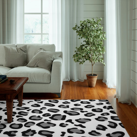 Dornier Rug Leopard,black, white and grey Home-clothes-jewelry