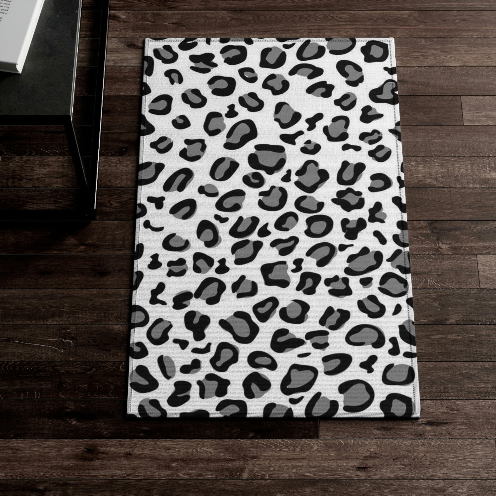 Dornier Rug Leopard,black, white and grey Home-clothes-jewelry