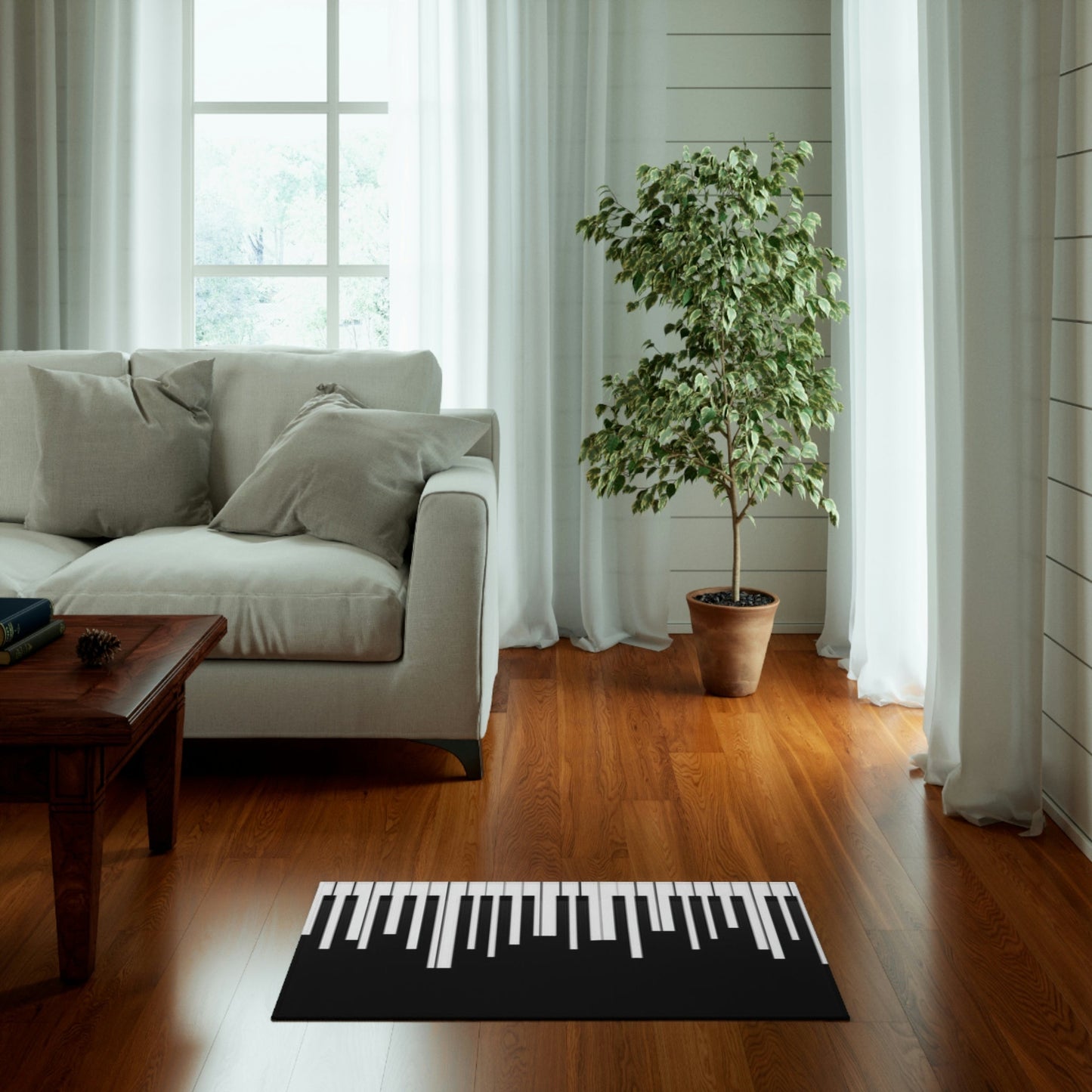 Dornier Rug Piano keys,black and white Home-clothes-jewelry