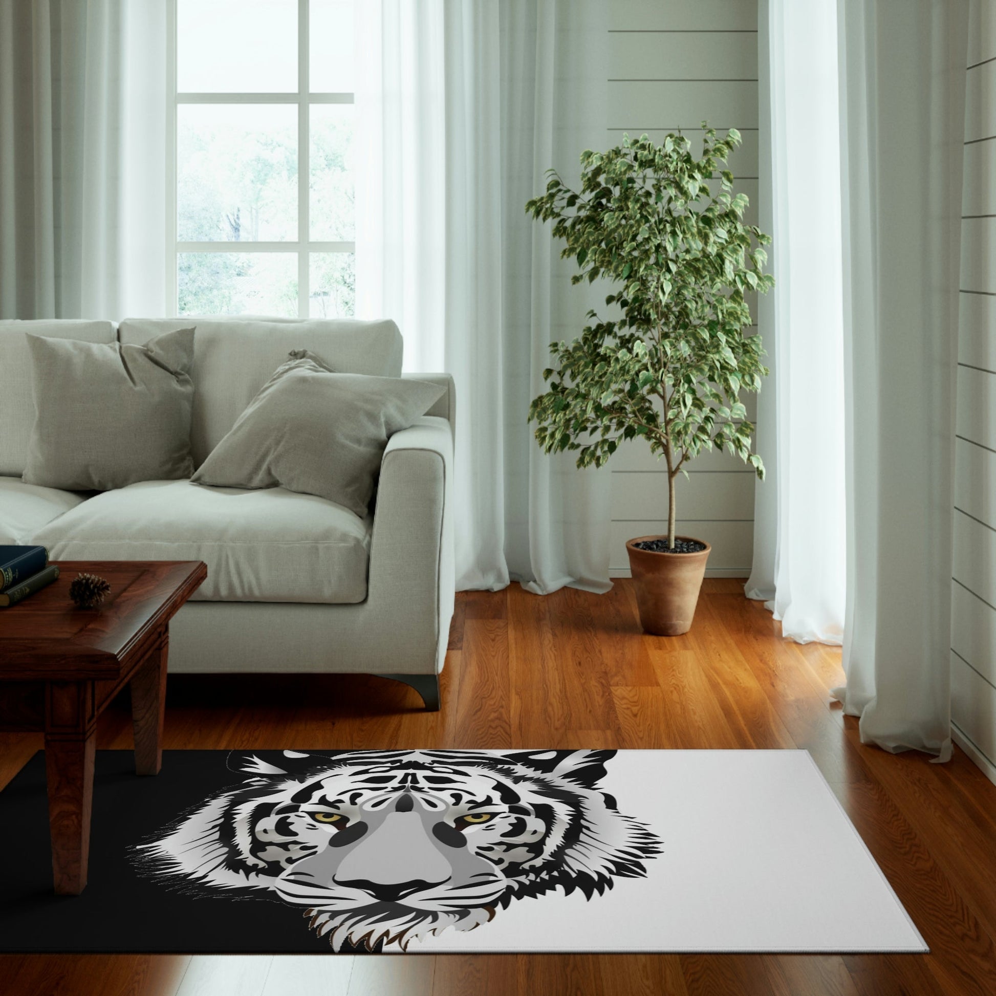 Dornier Rug Tiger Black White Home-clothes-jewelry