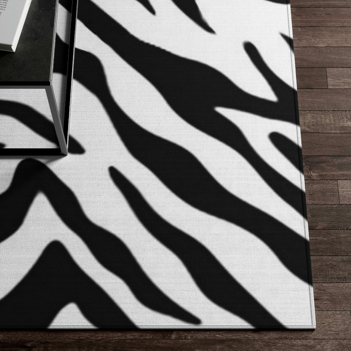 Dornier Rug Zebra, black and white Home-clothes-jewelry