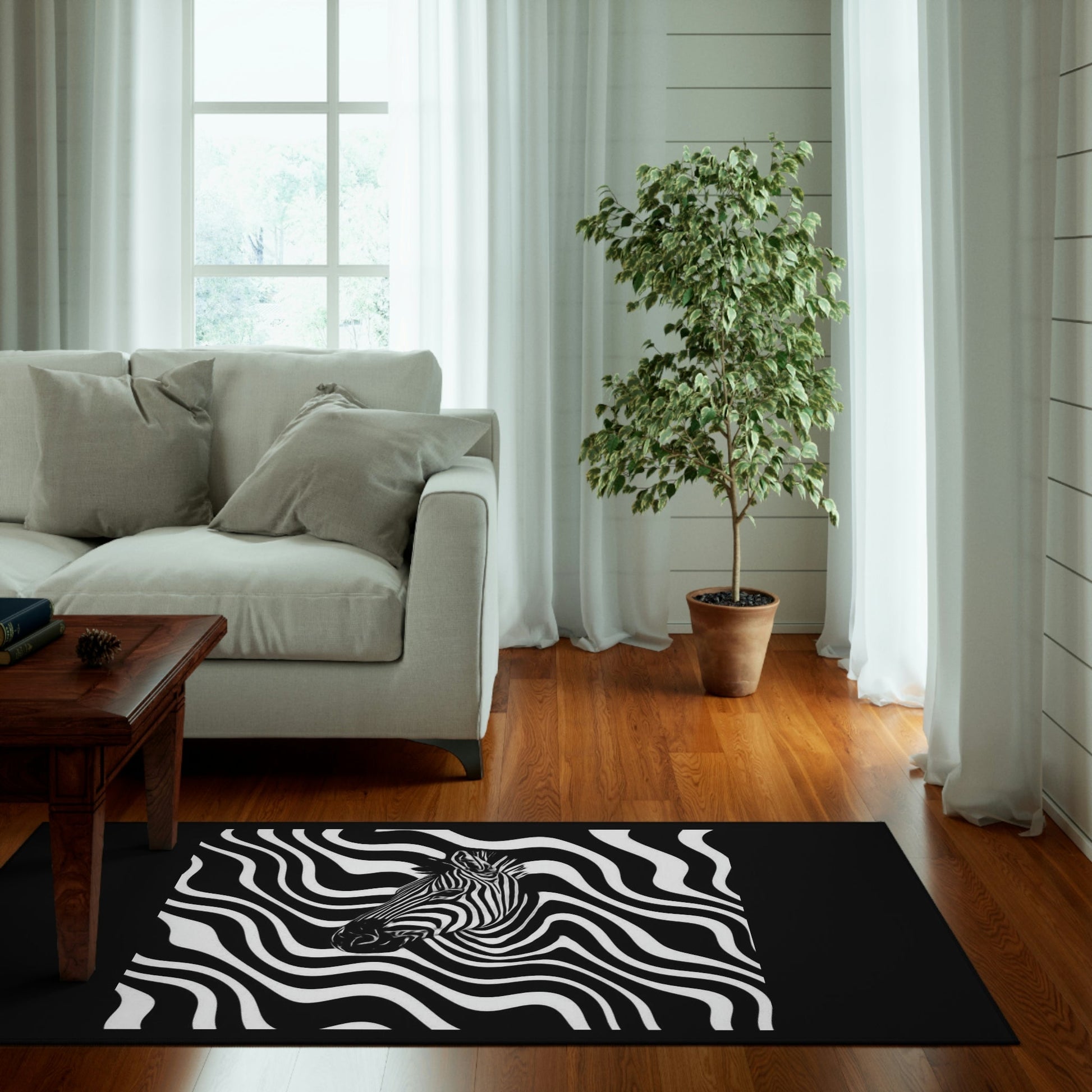 Dornier Rug Zebra on black Home-clothes-jewelry