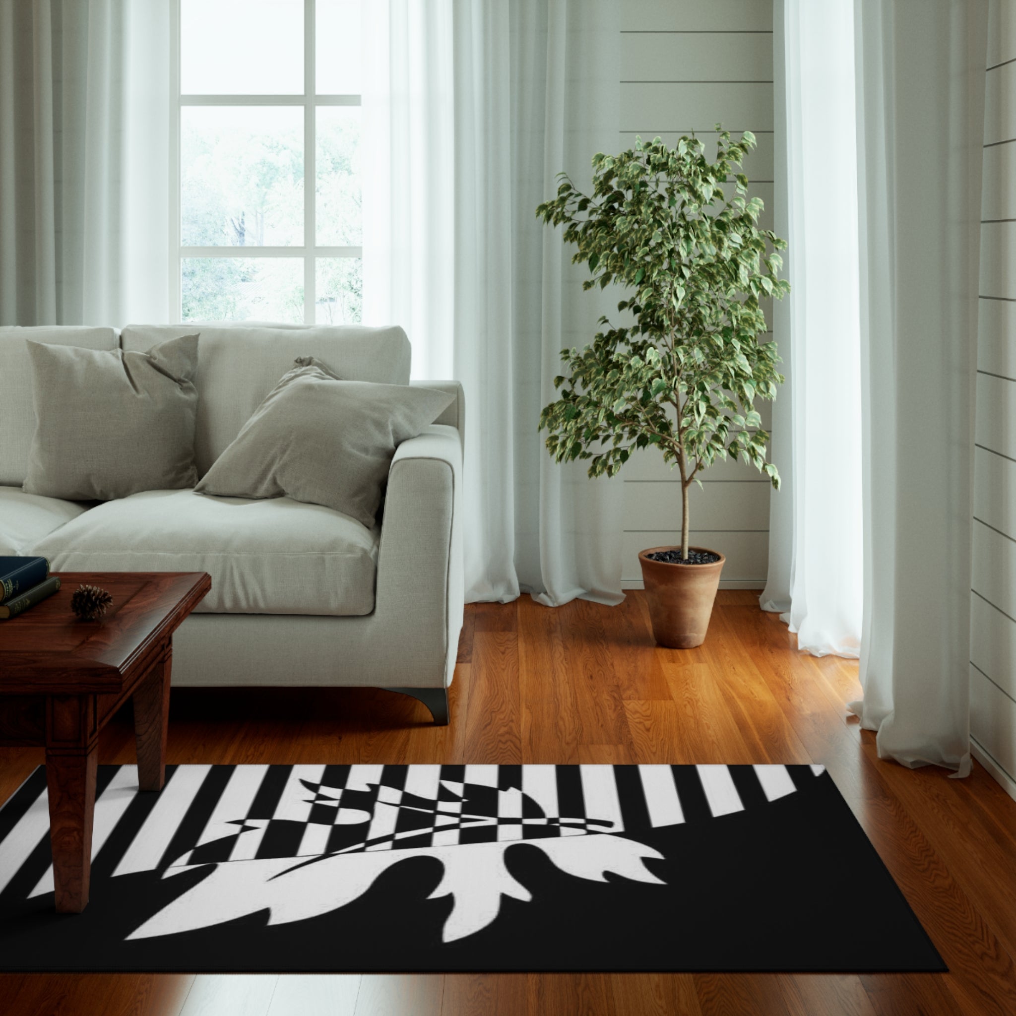 Dornier Rug black and white Home-clothes-jewelry