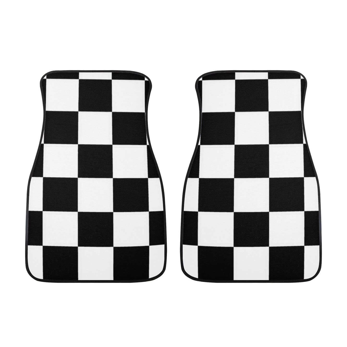 Car Mats Black White