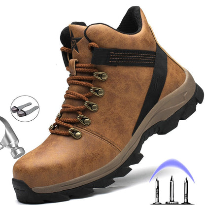 Winter Boots Men Safety Shoes Indestructible Work Shoes Puncture-Proof Work Sneakers Male Steel Toe Shoes Work Safety Boots
