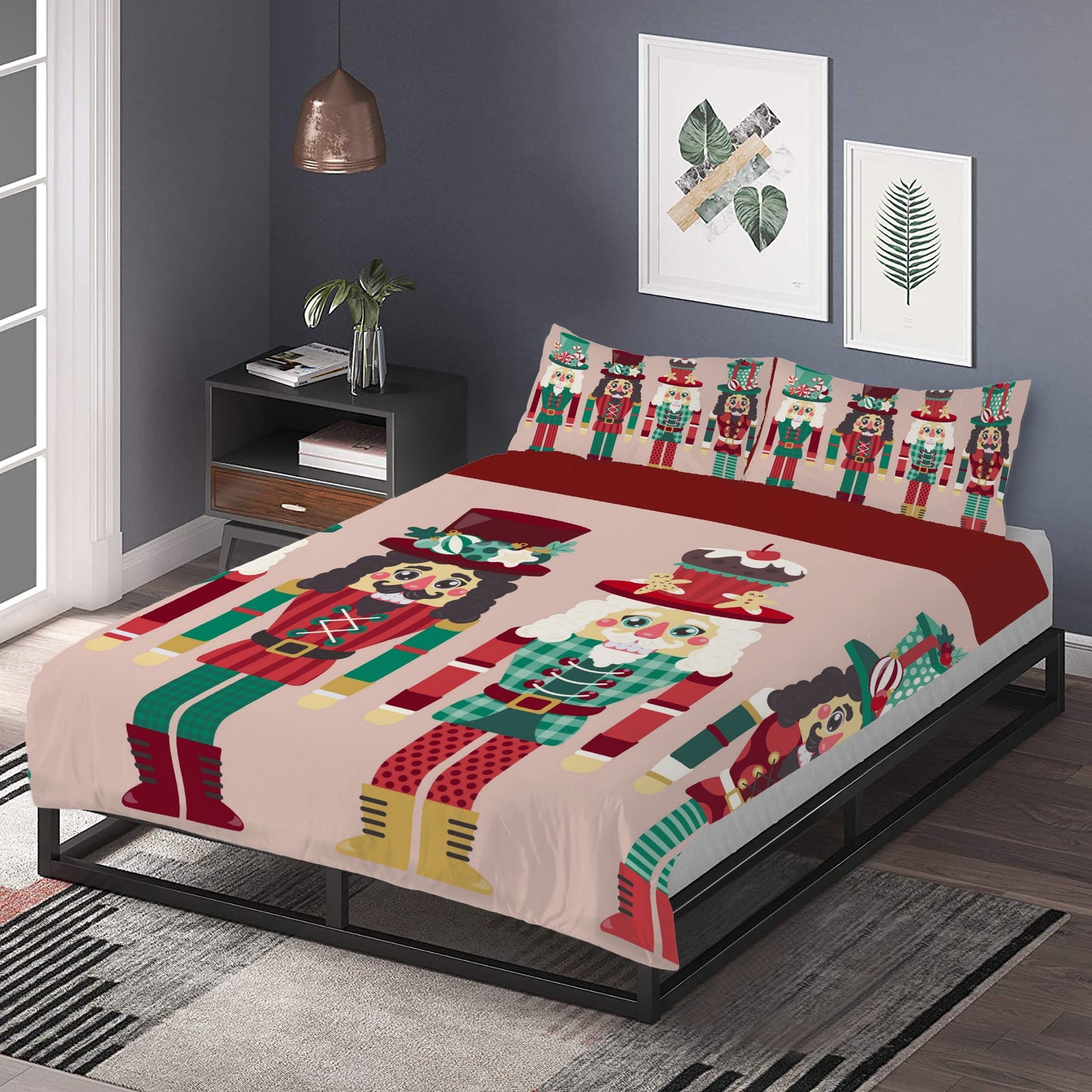 Falling Asleep in a Winter Wonderland: Discover the Whimsical World of Bedding Nutcrackers! Home-clothes-jewelry