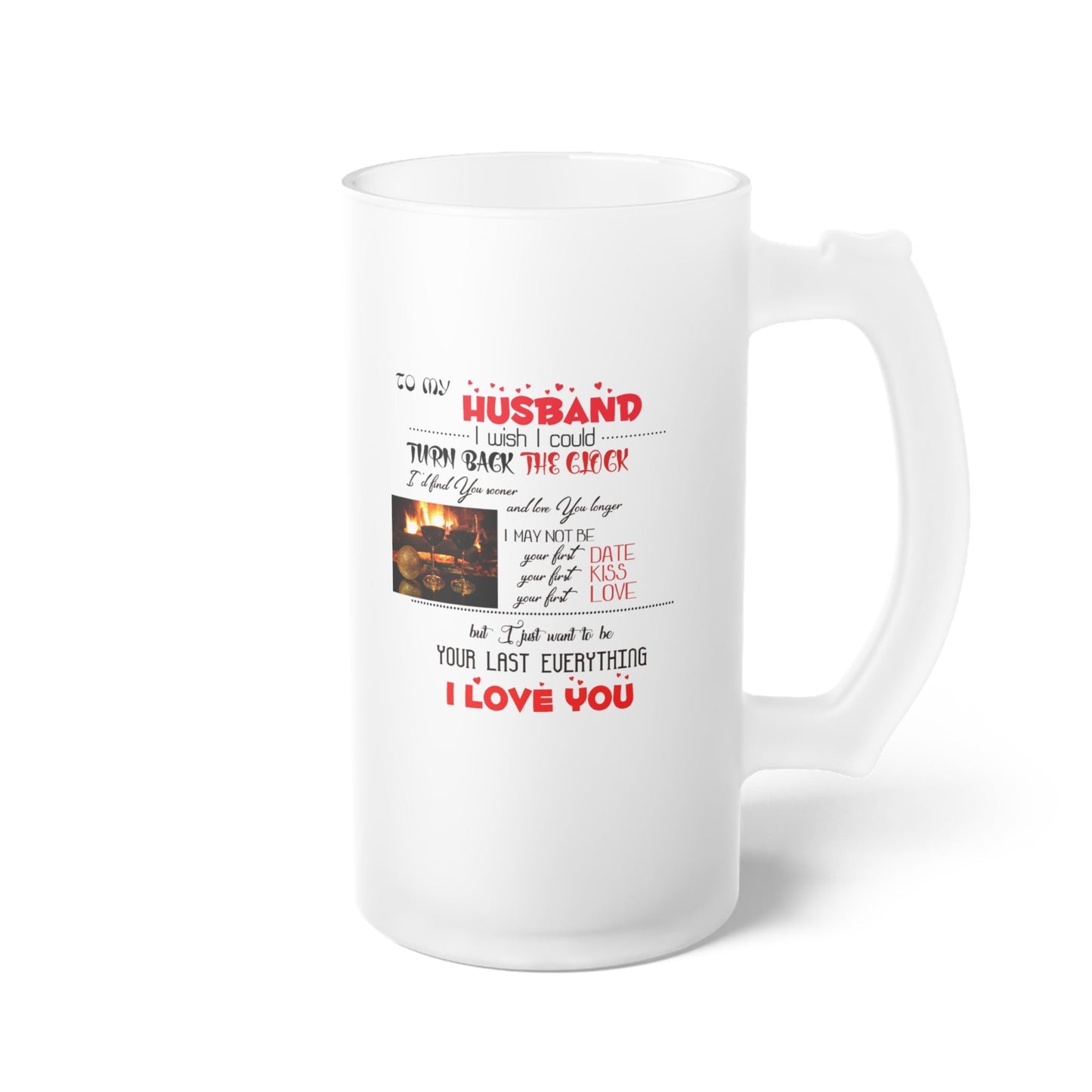 Frosted Glass Beer Mug To my Husband Home-clothes-jewelry