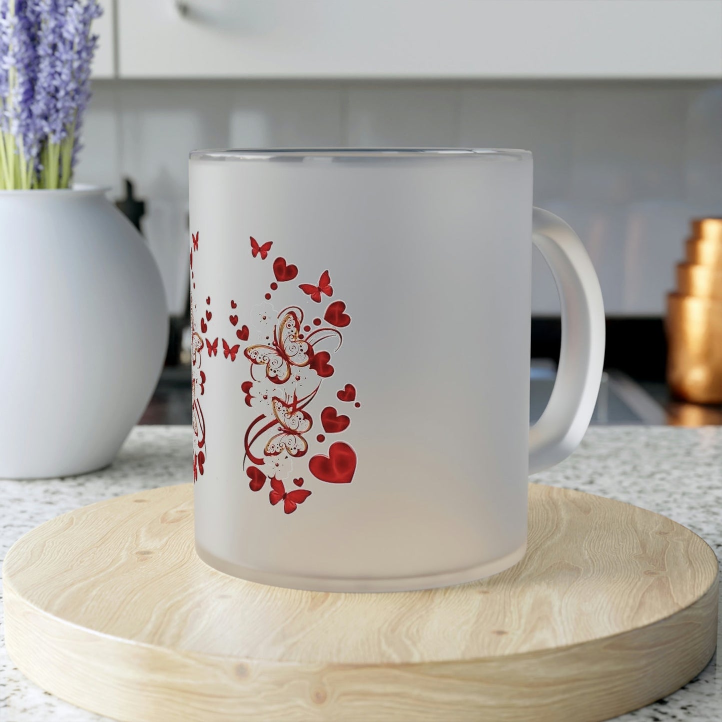 Frosted Glass Mug Love decoration Home-clothes-jewelry