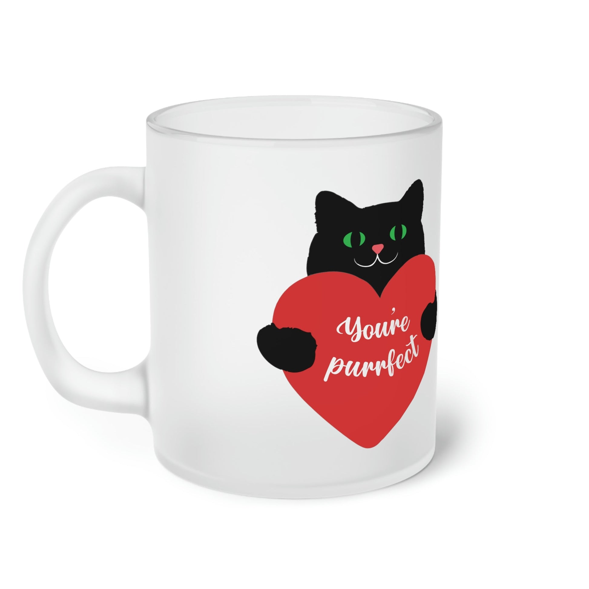 Frosted Glass Mug, You are purrfect Home-clothes-jewelry