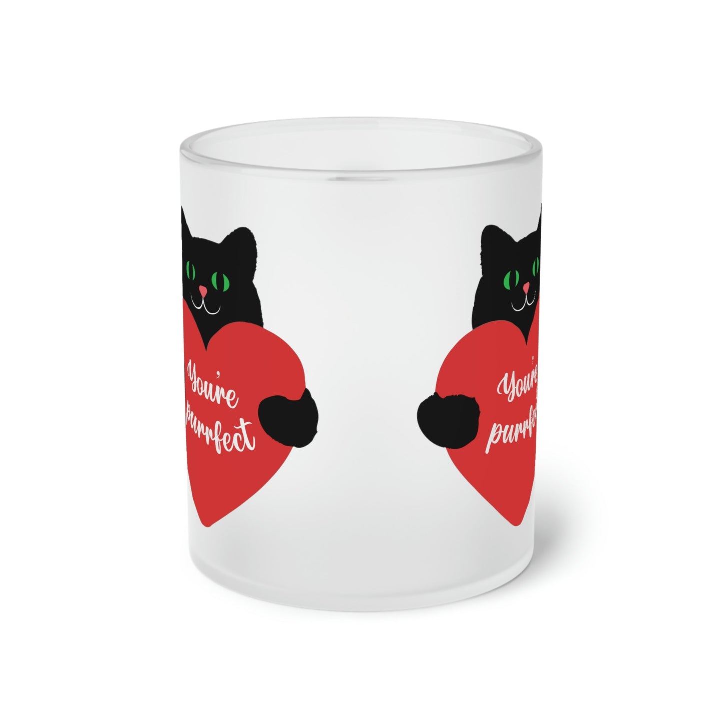 Frosted Glass Mug, You are purrfect Home-clothes-jewelry