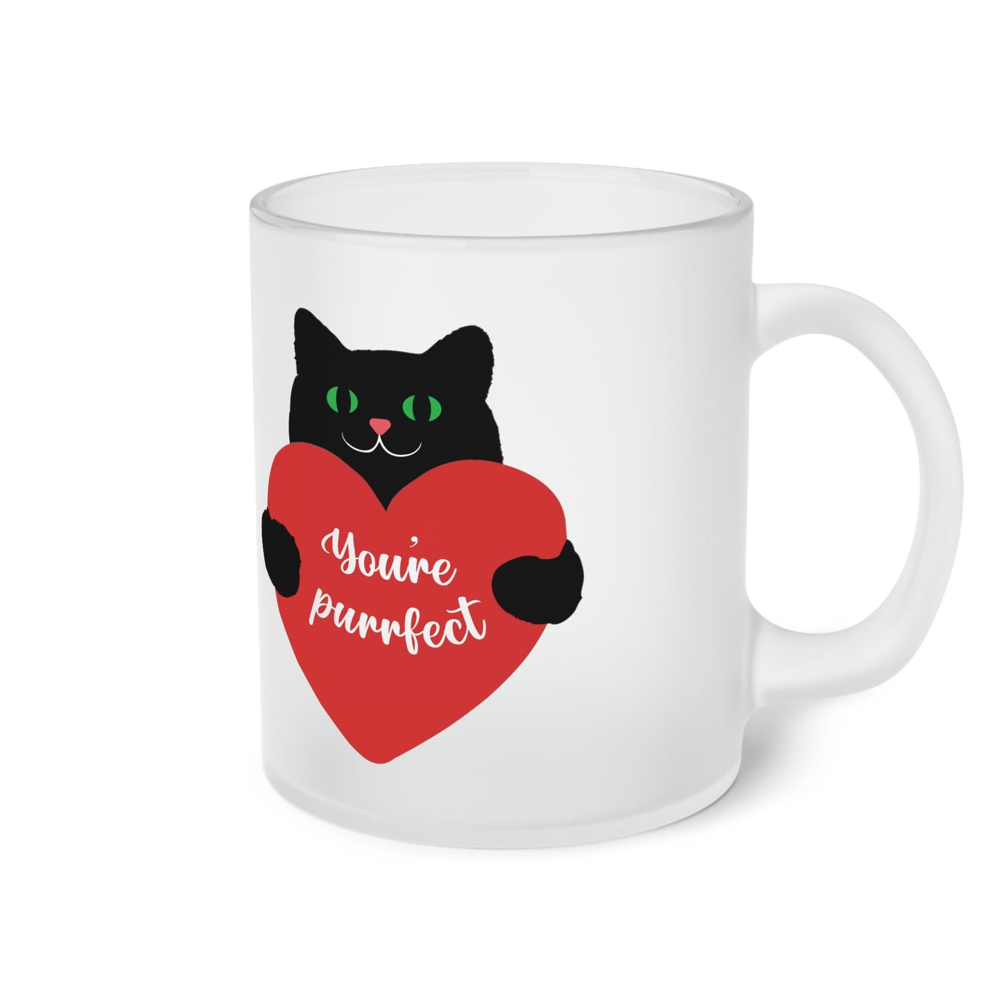 Frosted Glass Mug, You are purrfect Home-clothes-jewelry