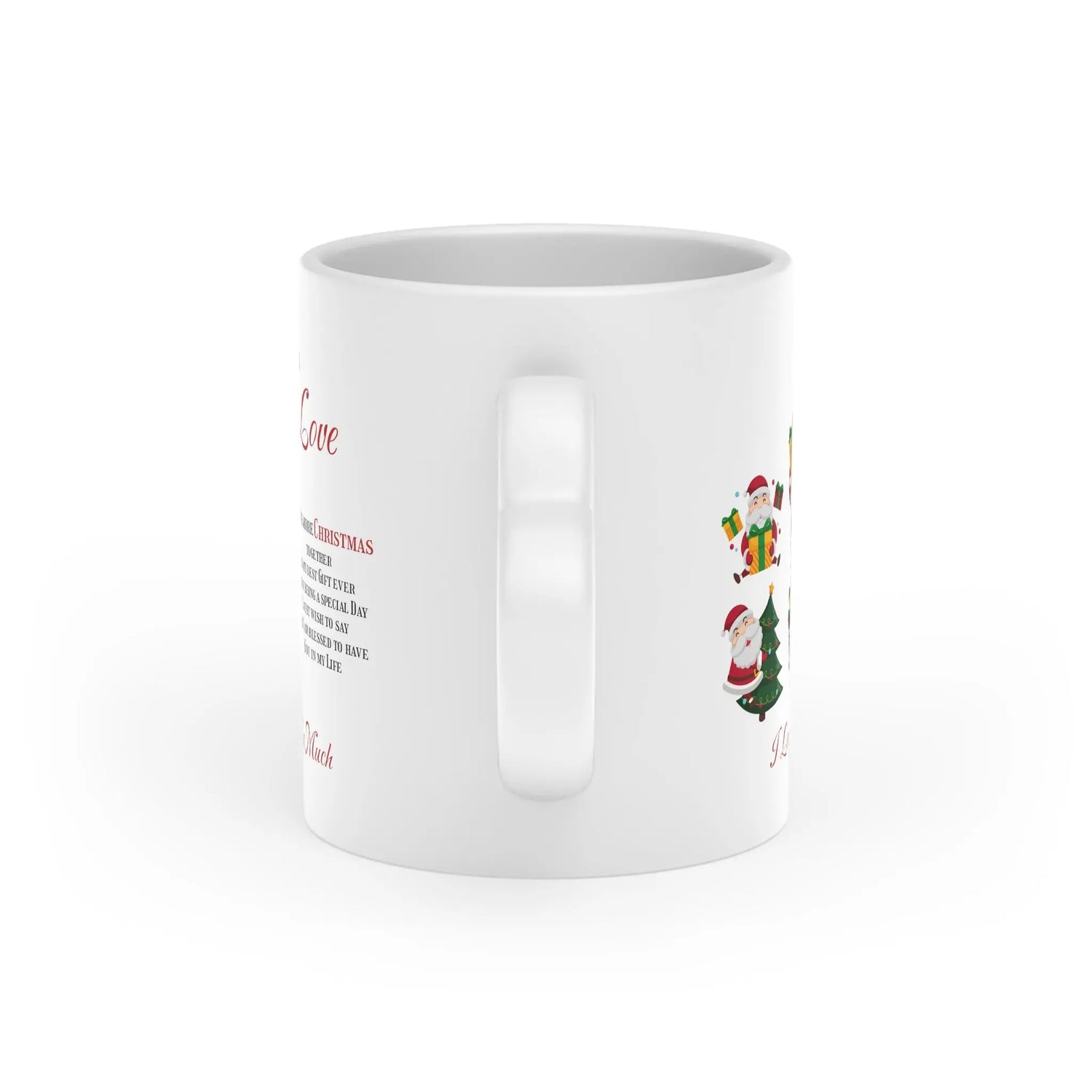 Heart-Shaped Mug To my Love One more Christmas together Home-clothes-jewelry