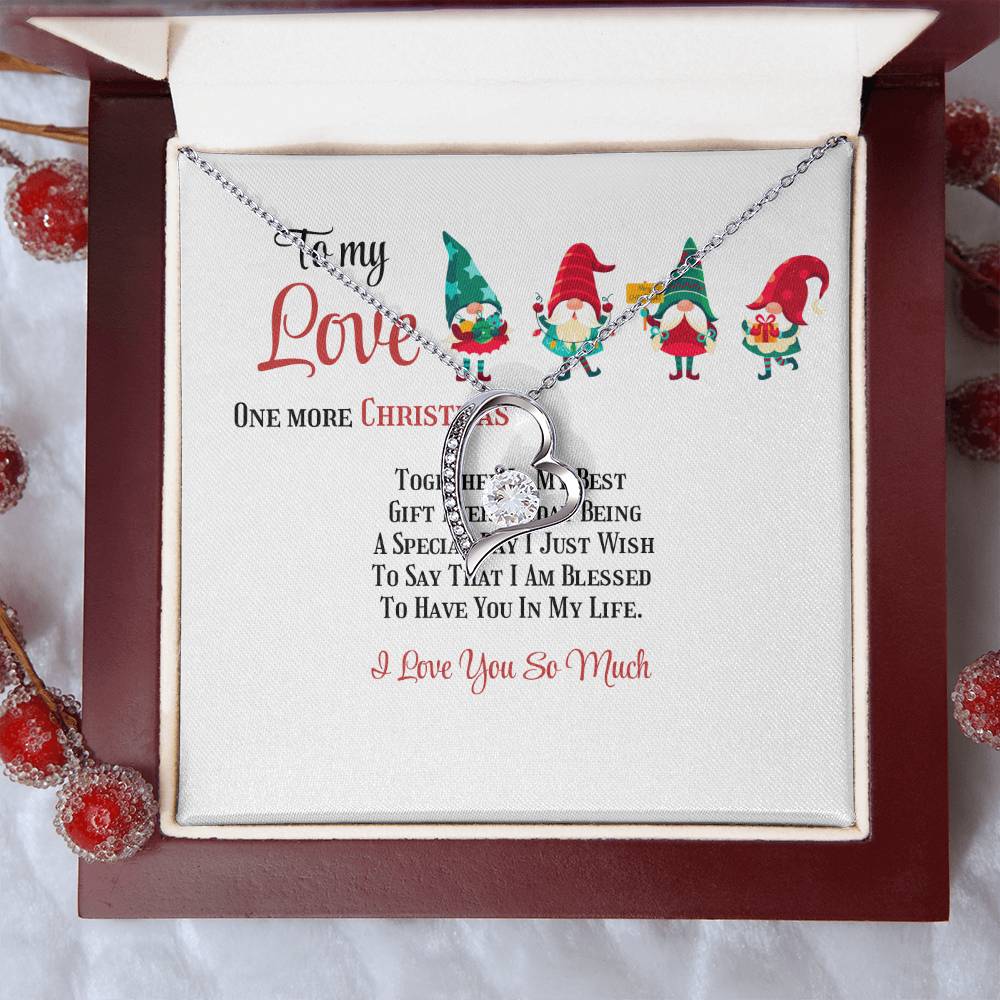 Heart necklace One more Christmas together Home-clothes-jewelry