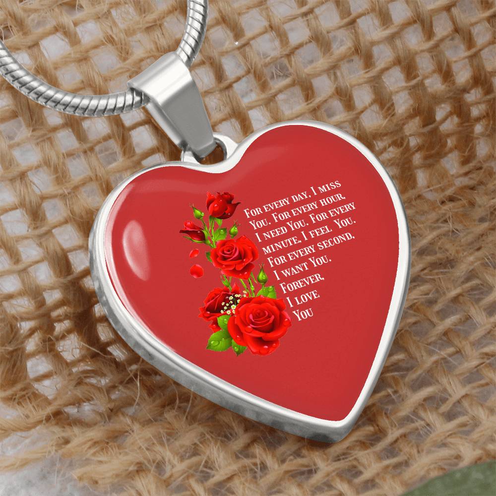 Heart pendant necklace Forever I love You Home-clothes-jewelry