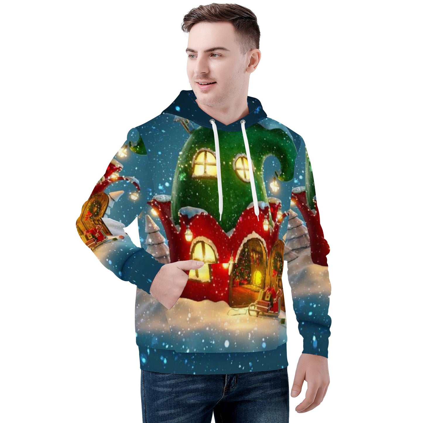 Hoodie Christmas house Home-clothes-jewelry