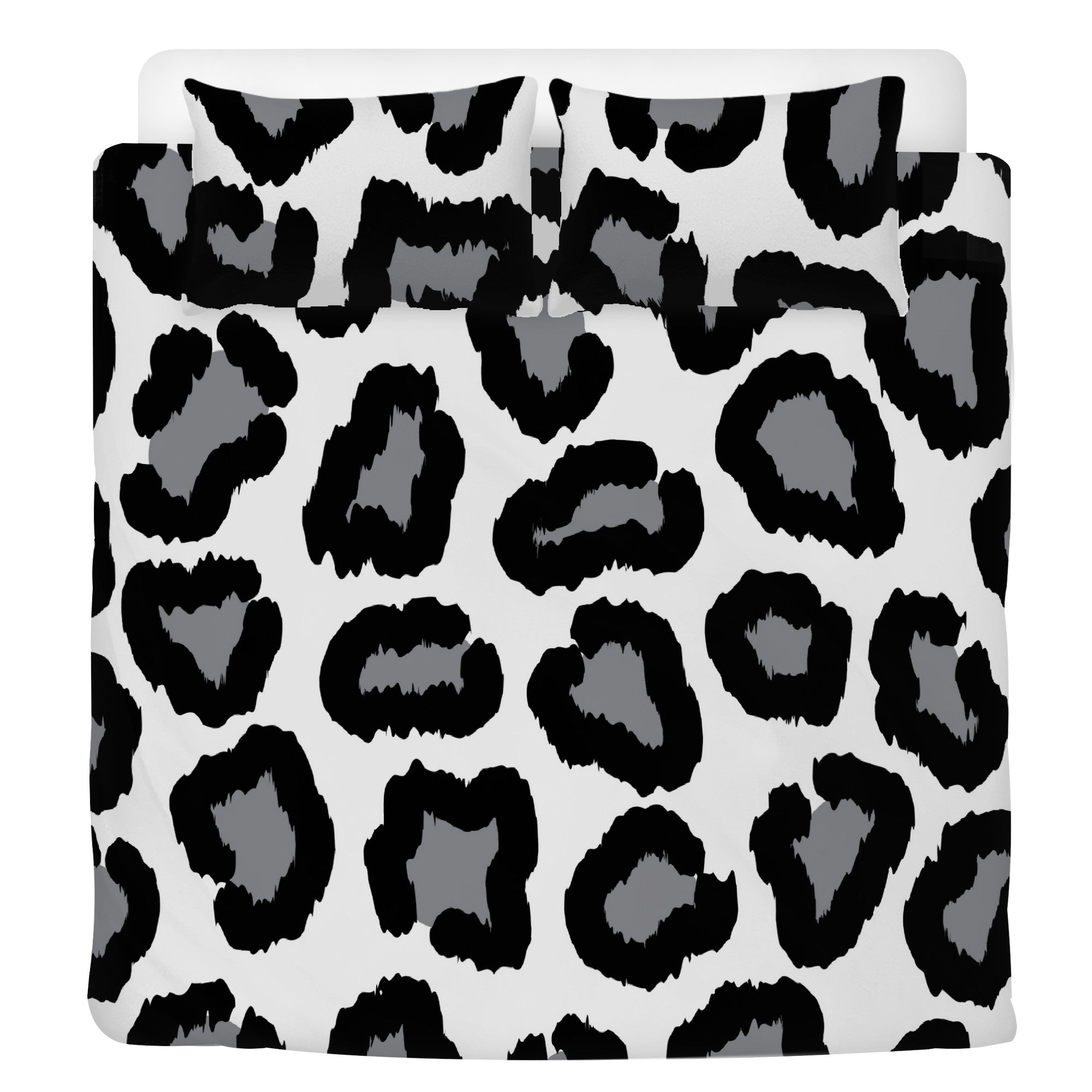 Beddings black and white leopard print