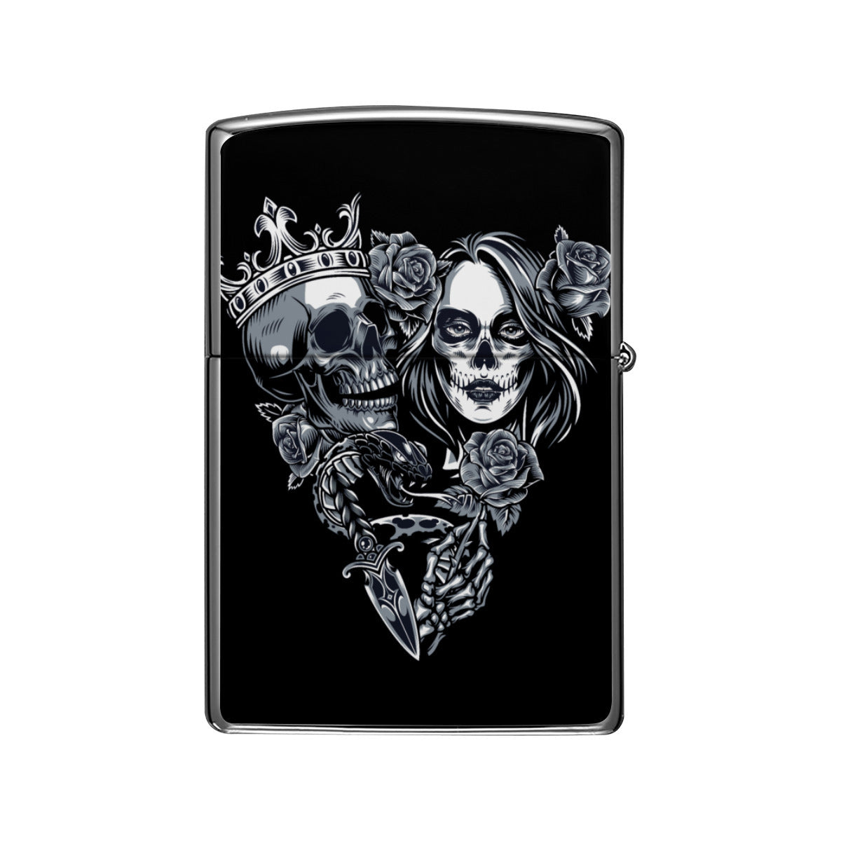 Lighter Case Skull couple Home-clothes-jewelry