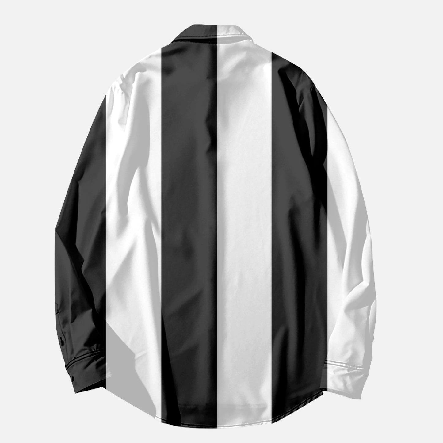 Long Sleeve Shirts Black and white stripes Home-clothes-jewelry