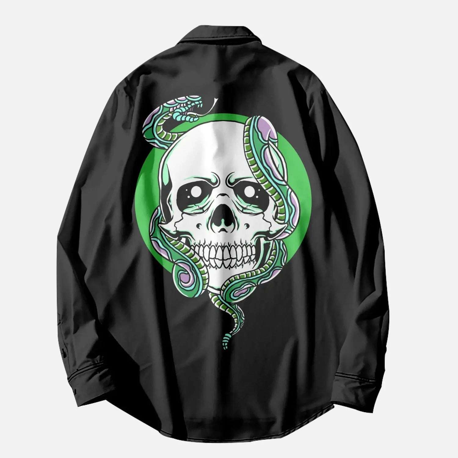 Long Sleeve Shirts Skull with snake Home-clothes-jewelry