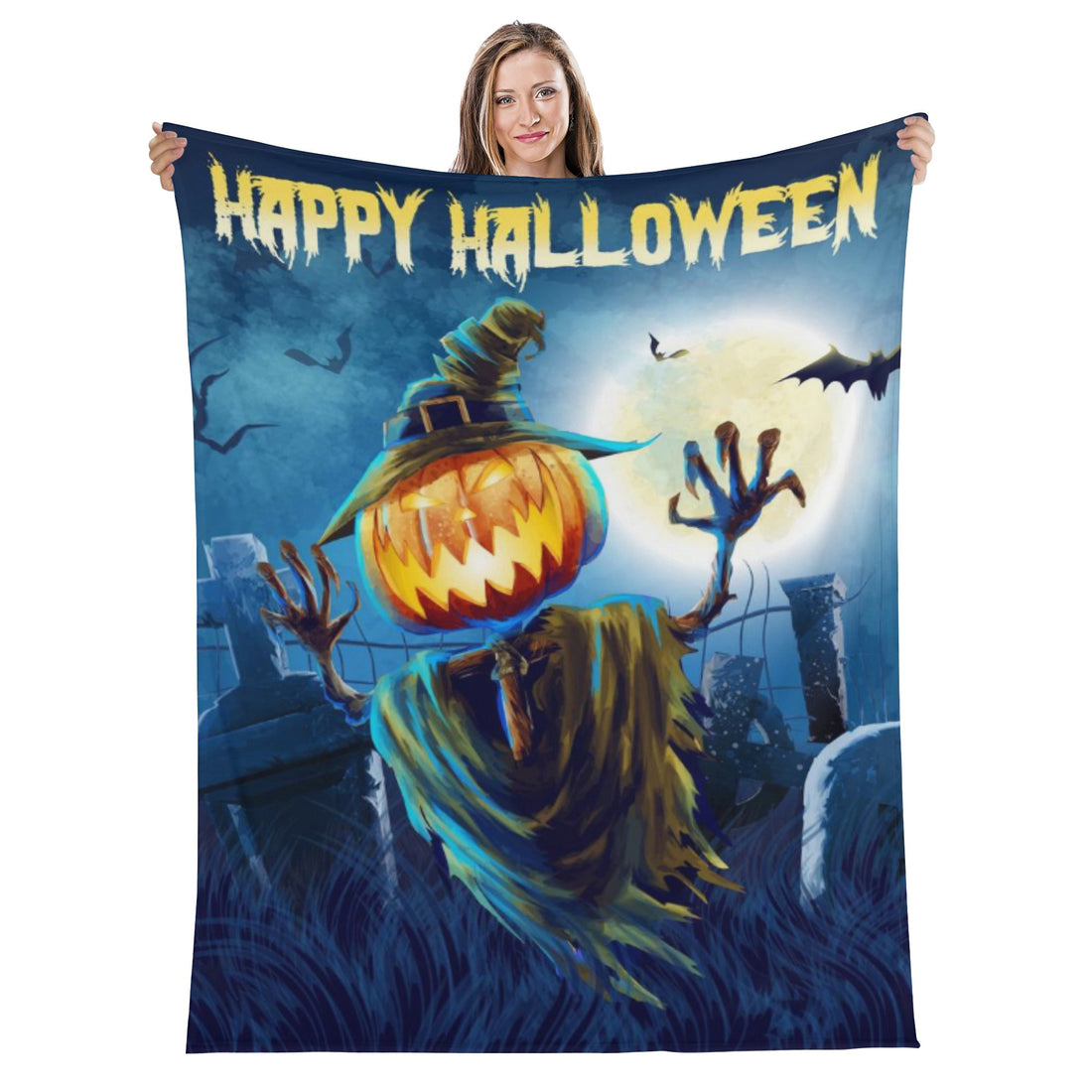 Long Vertical Flannel Breathable Blanket 4 Sizes Halloween Home-clothes-jewelry