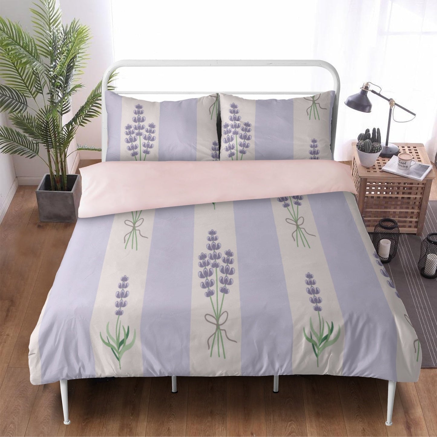 Luxurious Dreams: Experience Blissful Comfort with our Lavender 3in1 Polyester Bedding Set Home-clothes-jewelry