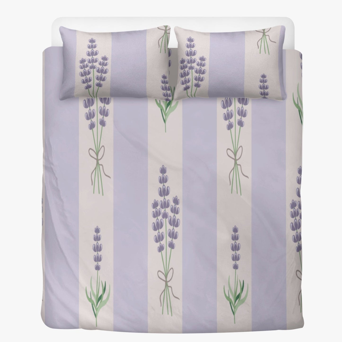 Luxurious Dreams: Experience Blissful Comfort with our Lavender 3in1 Polyester Bedding Set Home-clothes-jewelry