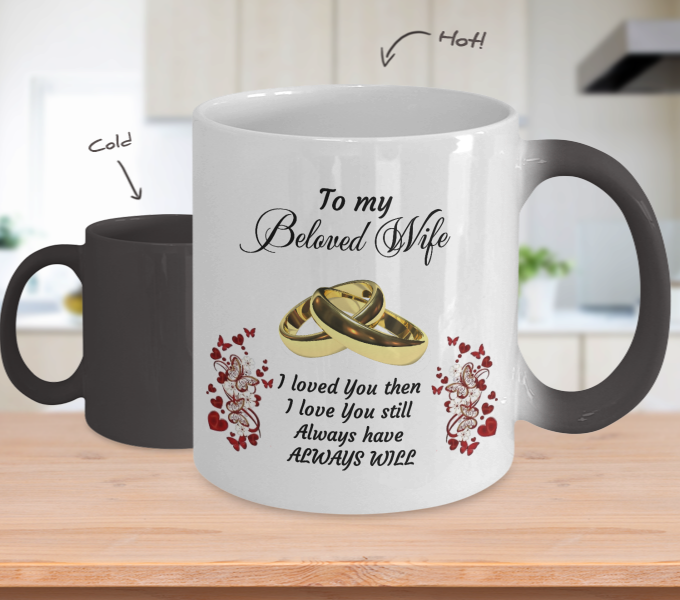 Magical Mug: A Colorful Surprise for My Beloved Wife on Valentine's Day and Special Occasions Home-clothes-jewelry