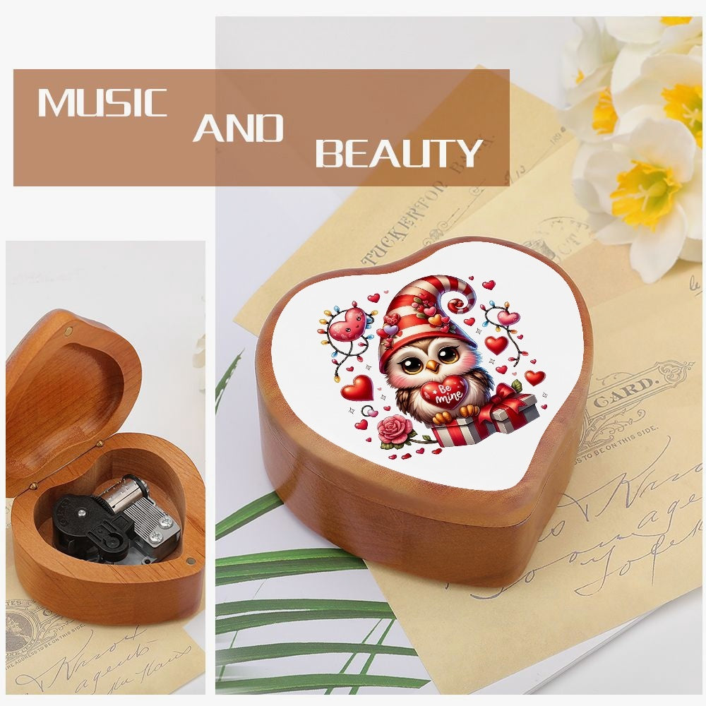 Melodic Whispers: Unveiling the Enchanting Charms of the Heart-Shaped Wooden Music Box Home-clothes-jewelry