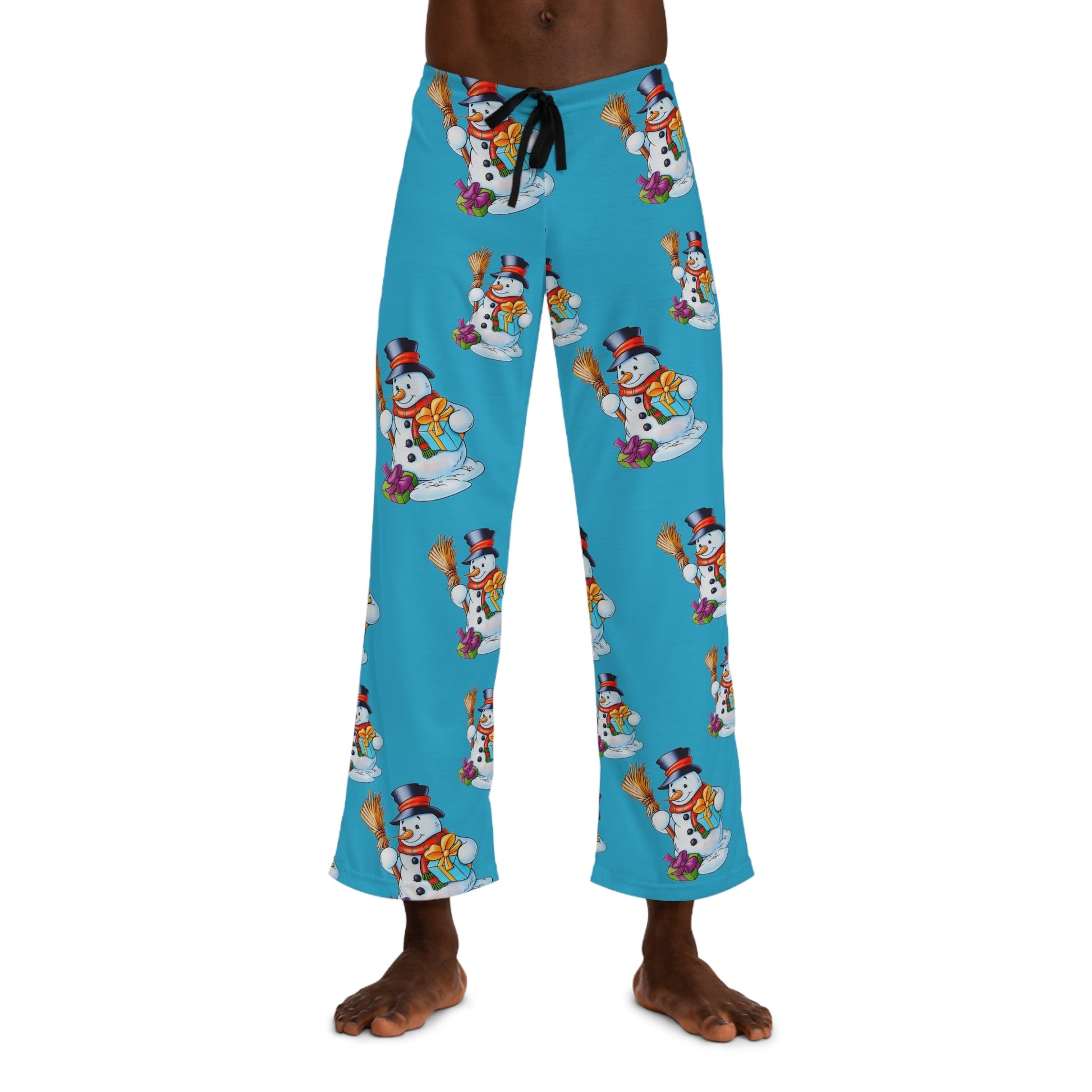 Men's Pajama Pants (AOP) Snowmans Home-clothes-jewelry