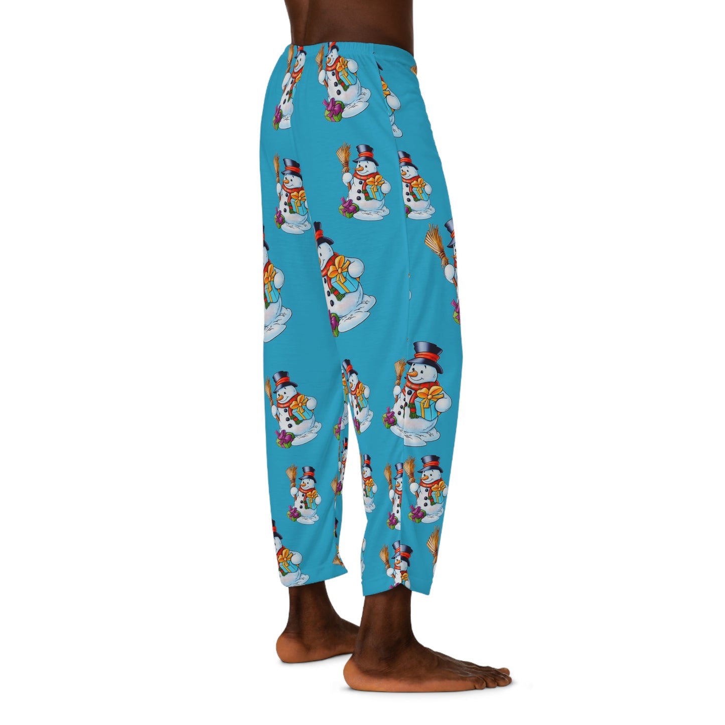 Men's Pajama Pants (AOP) Snowmans Home-clothes-jewelry