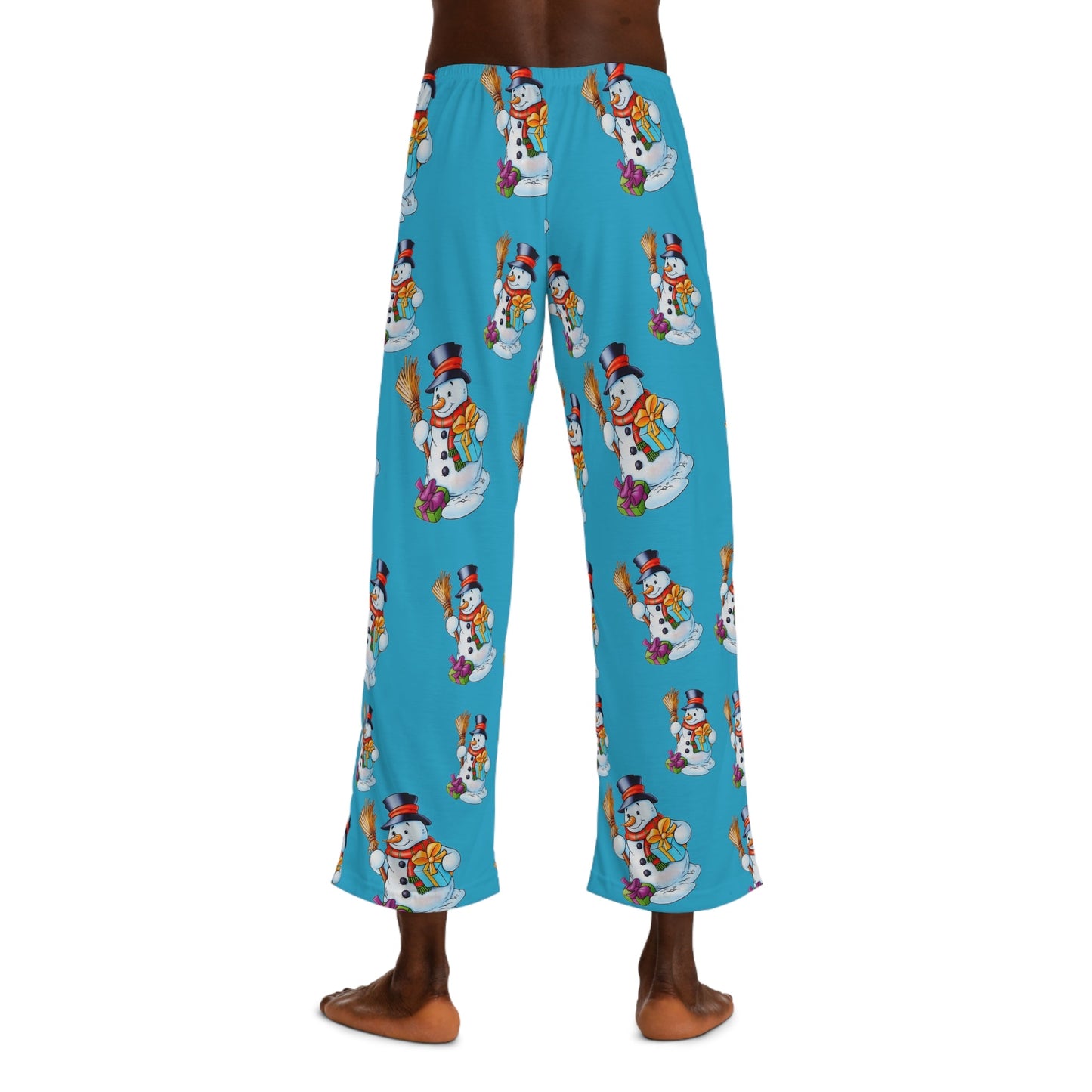 Men's Pajama Pants (AOP) Snowmans Home-clothes-jewelry