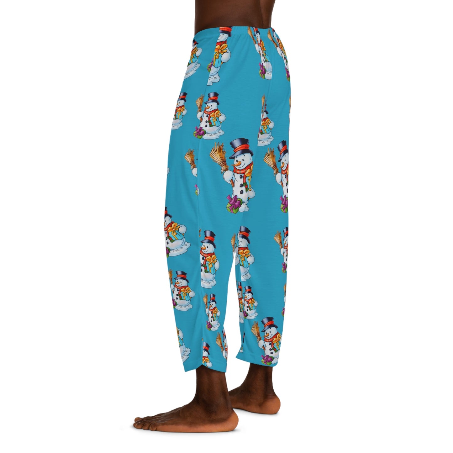 Men's Pajama Pants (AOP) Snowmans Home-clothes-jewelry