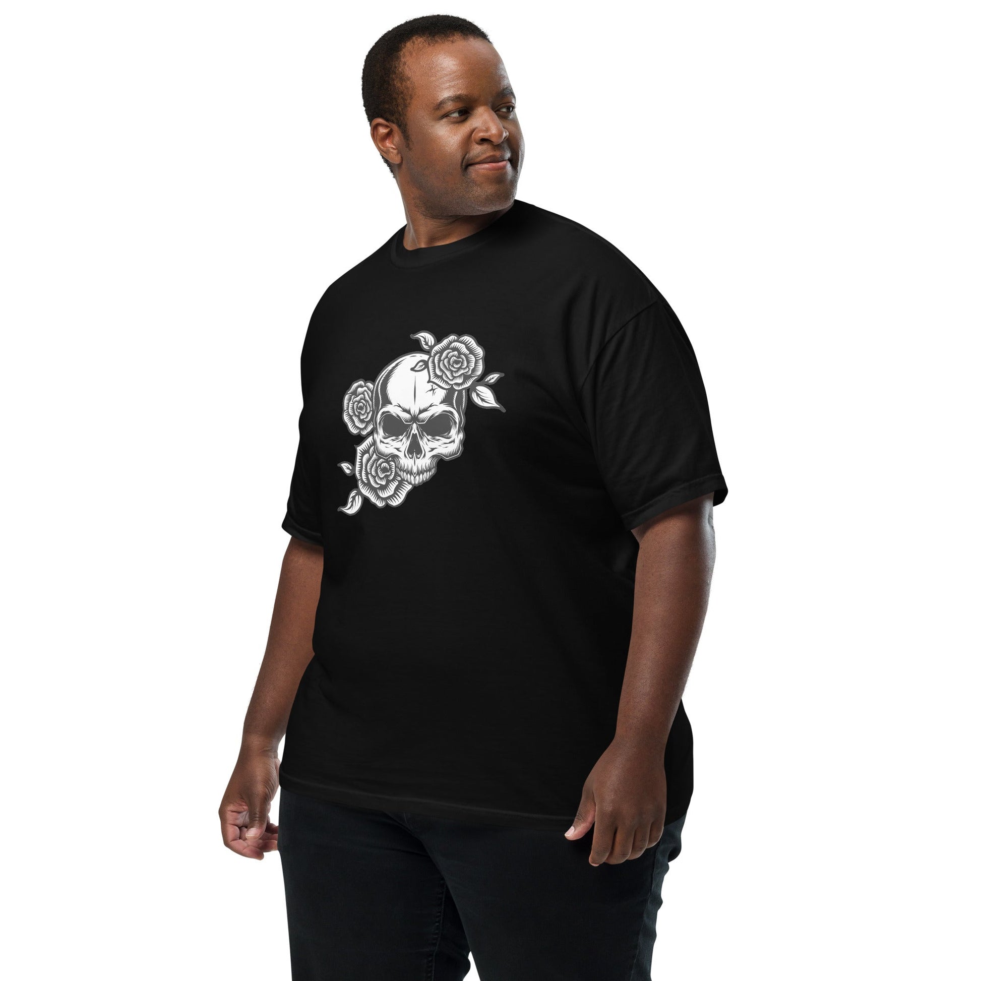 Men’s garment-dyed heavyweight t-shirt Skul with Roses Home-clothes-jewelry