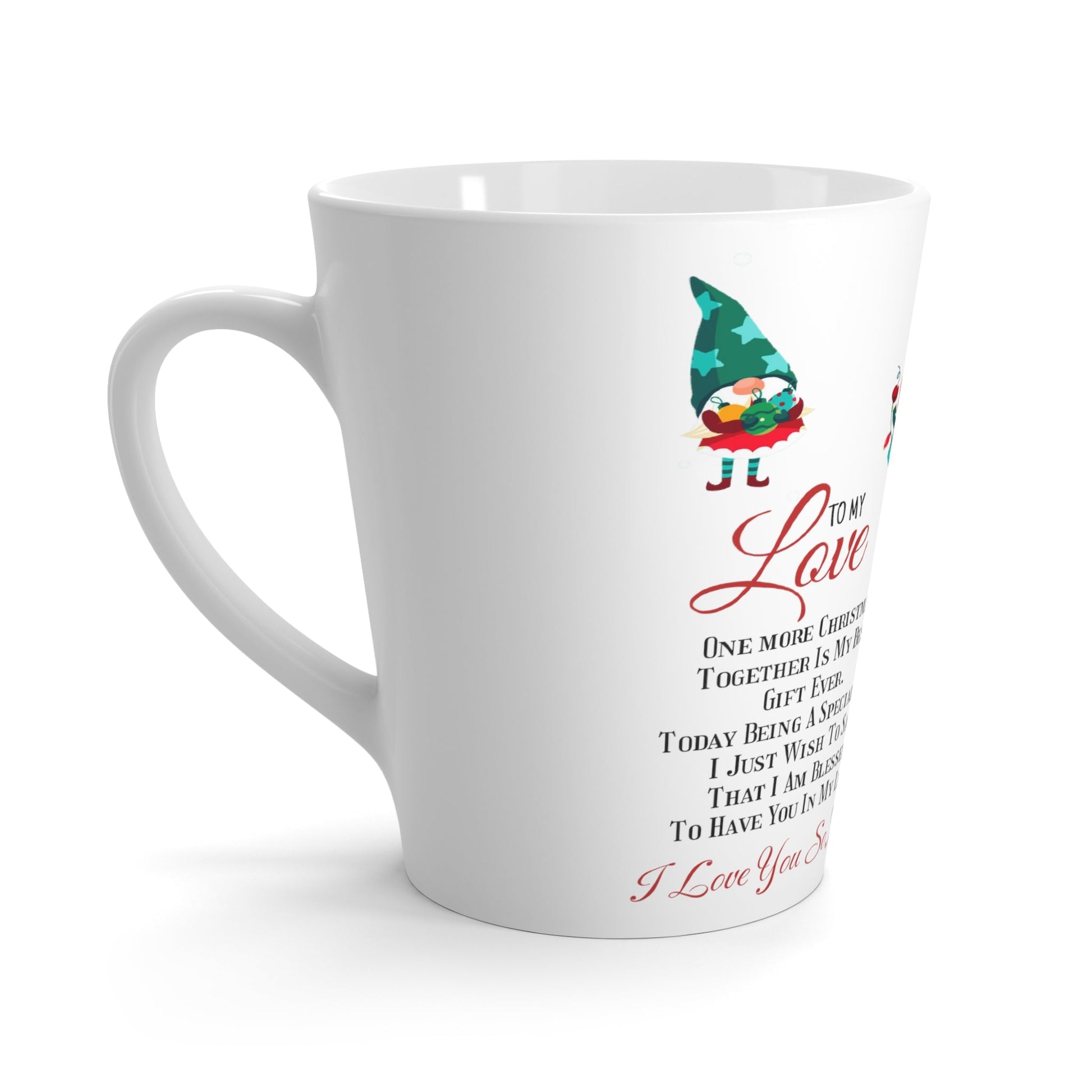 Merry Christmas to my Love Latte Mug Home-clothes-jewelry