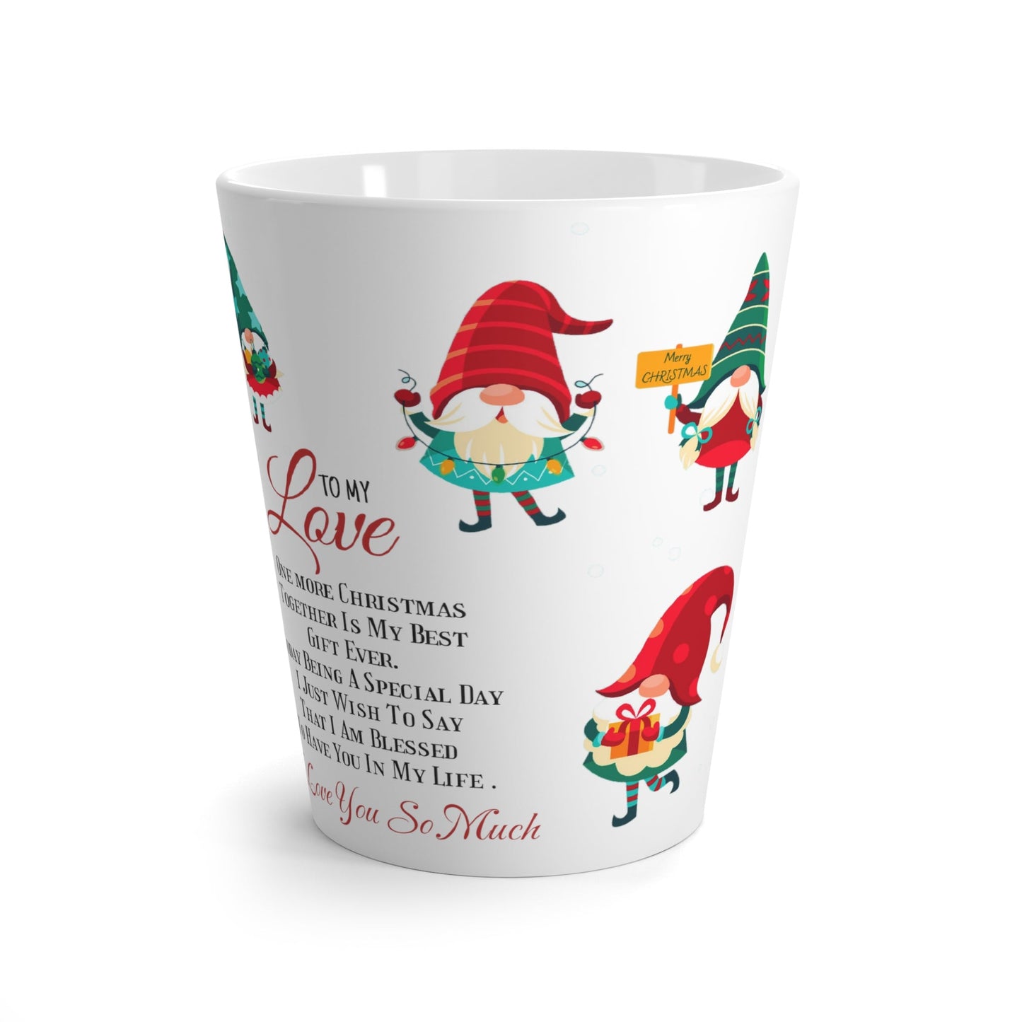 Merry Christmas to my Love Latte Mug Home-clothes-jewelry