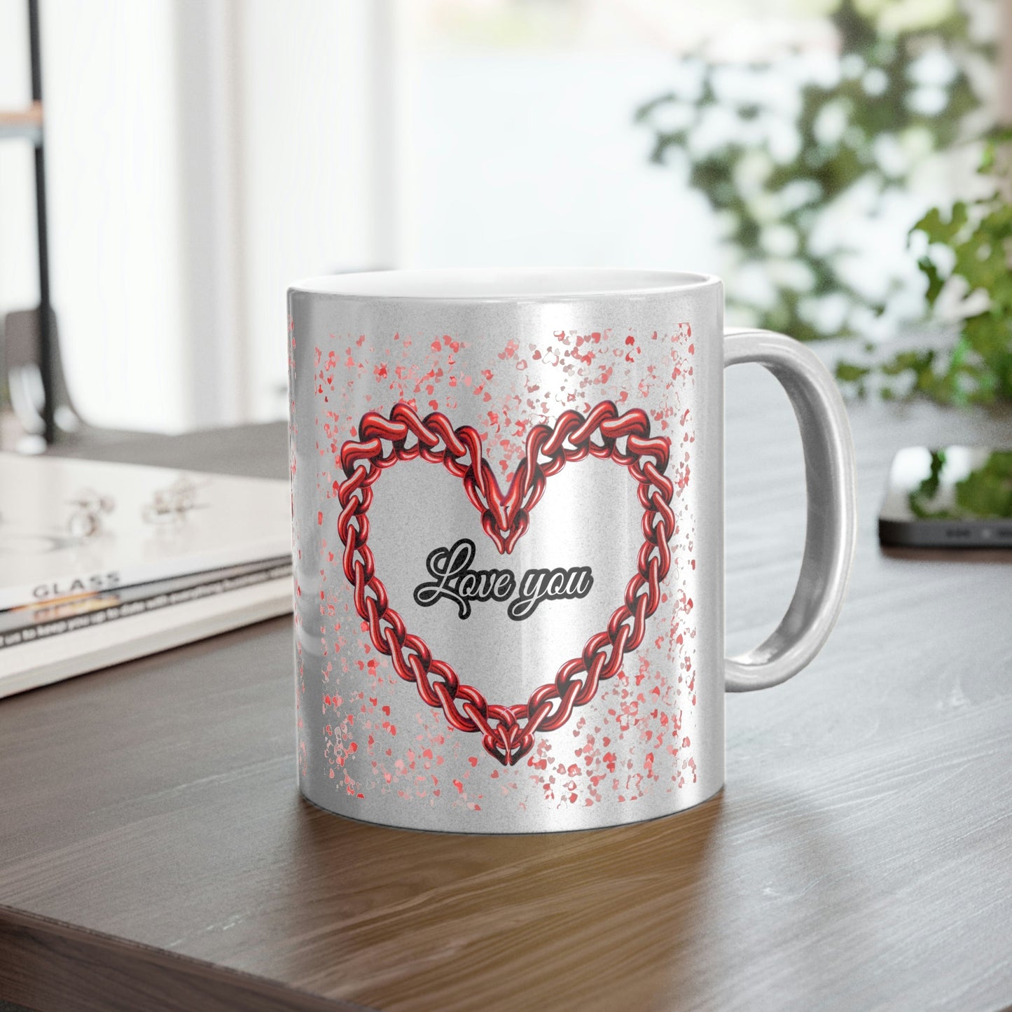 Metallic Mug Love you Home-clothes-jewelry