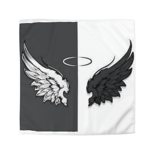 Microfiber Duvet Cover Wings black and white Home-clothes-jewelry