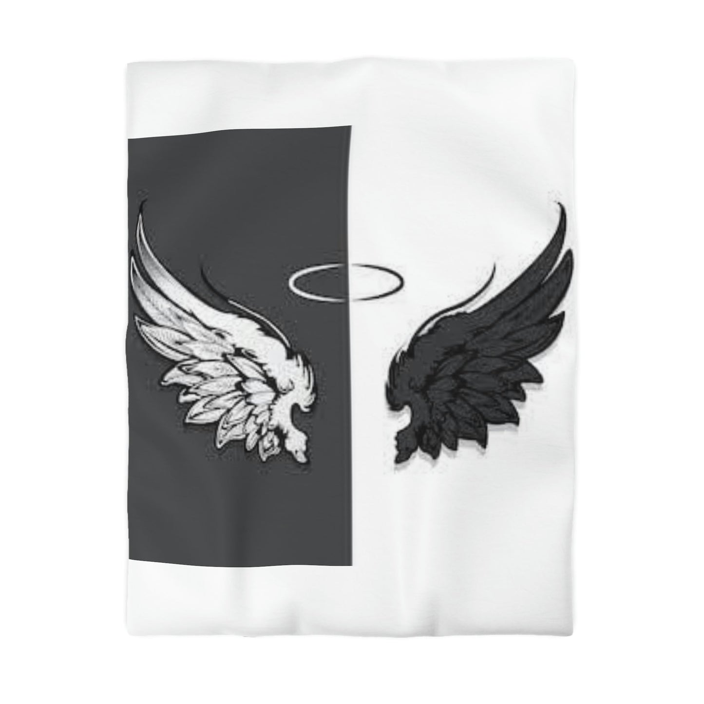 Microfiber Duvet Cover Wings black and white Home-clothes-jewelry