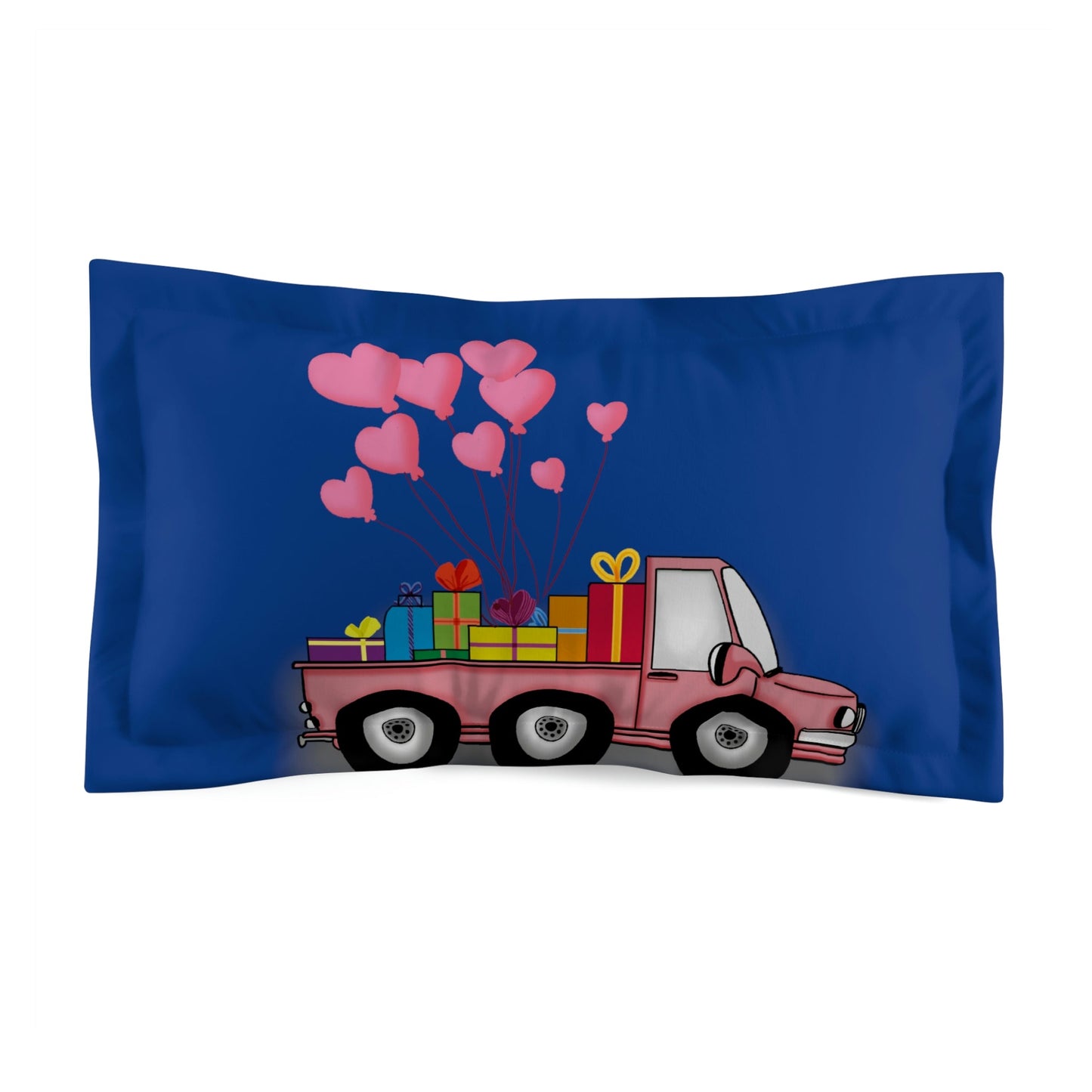 Microfiber Pillow Sham Valentine's truck Home-clothes-jewelry