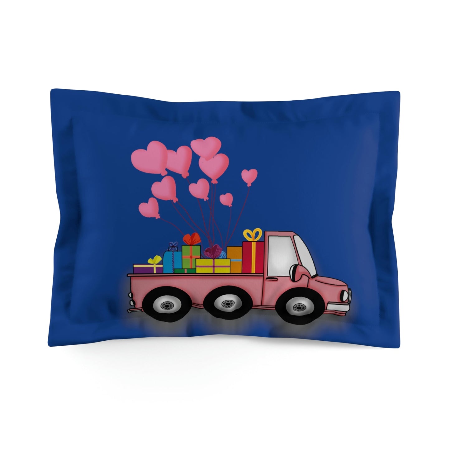 Microfiber Pillow Sham Valentine's truck Home-clothes-jewelry