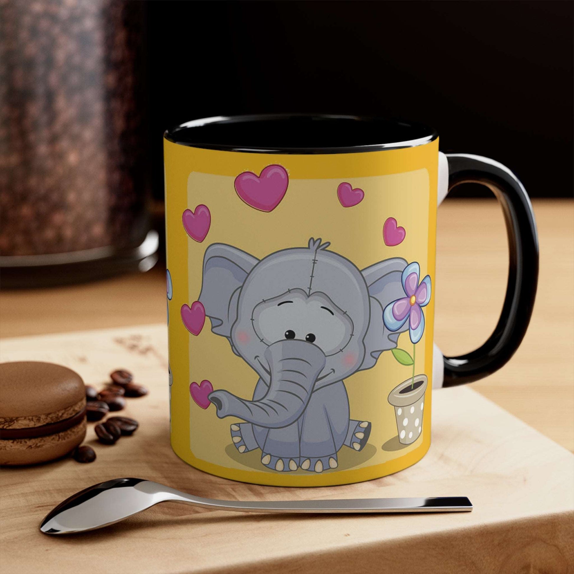 Mug Elephant with Hearts Home-clothes-jewelry