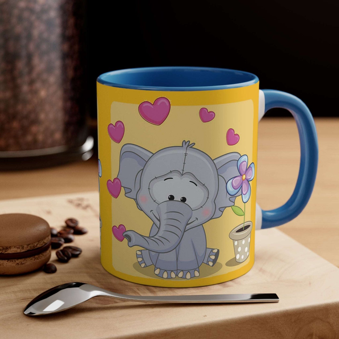 Mug Elephant with Hearts Home-clothes-jewelry