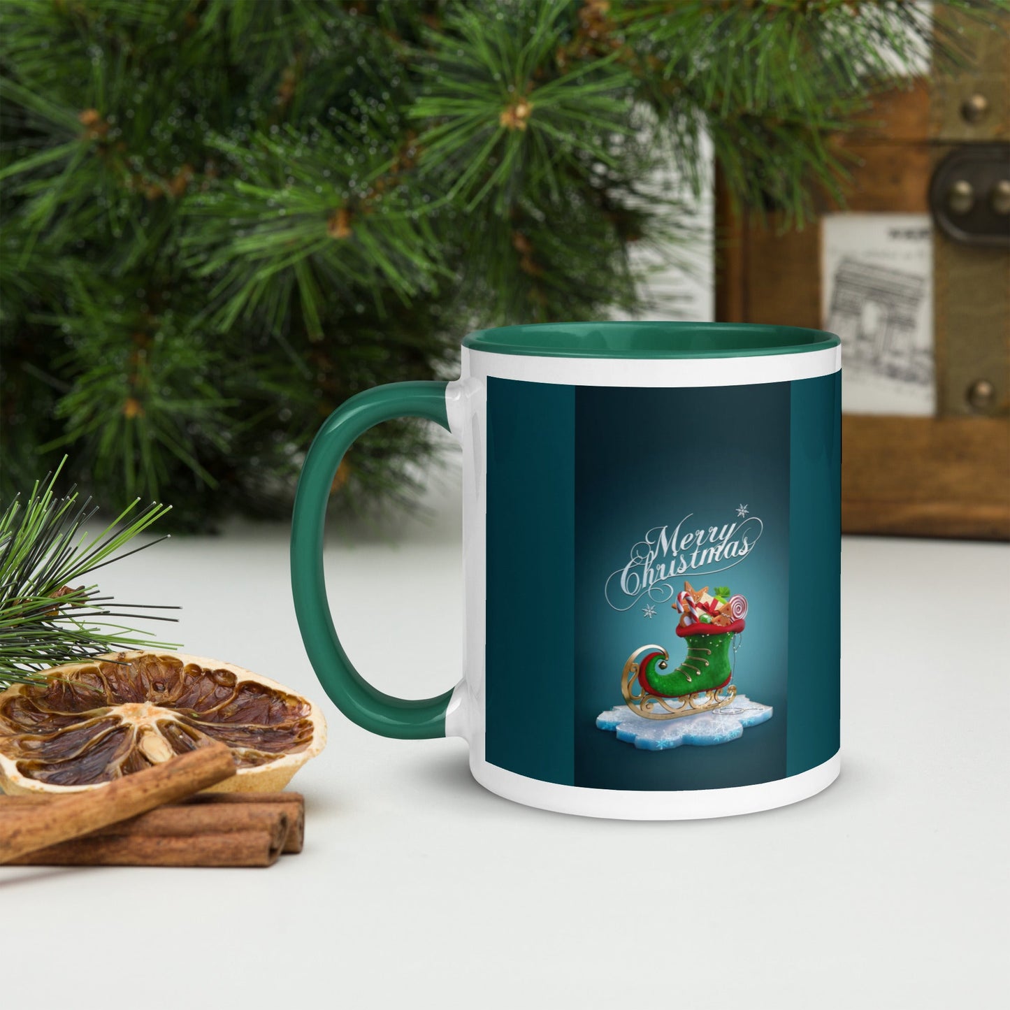 Mug with Color Inside Christmas Boot Home-clothes-jewelry