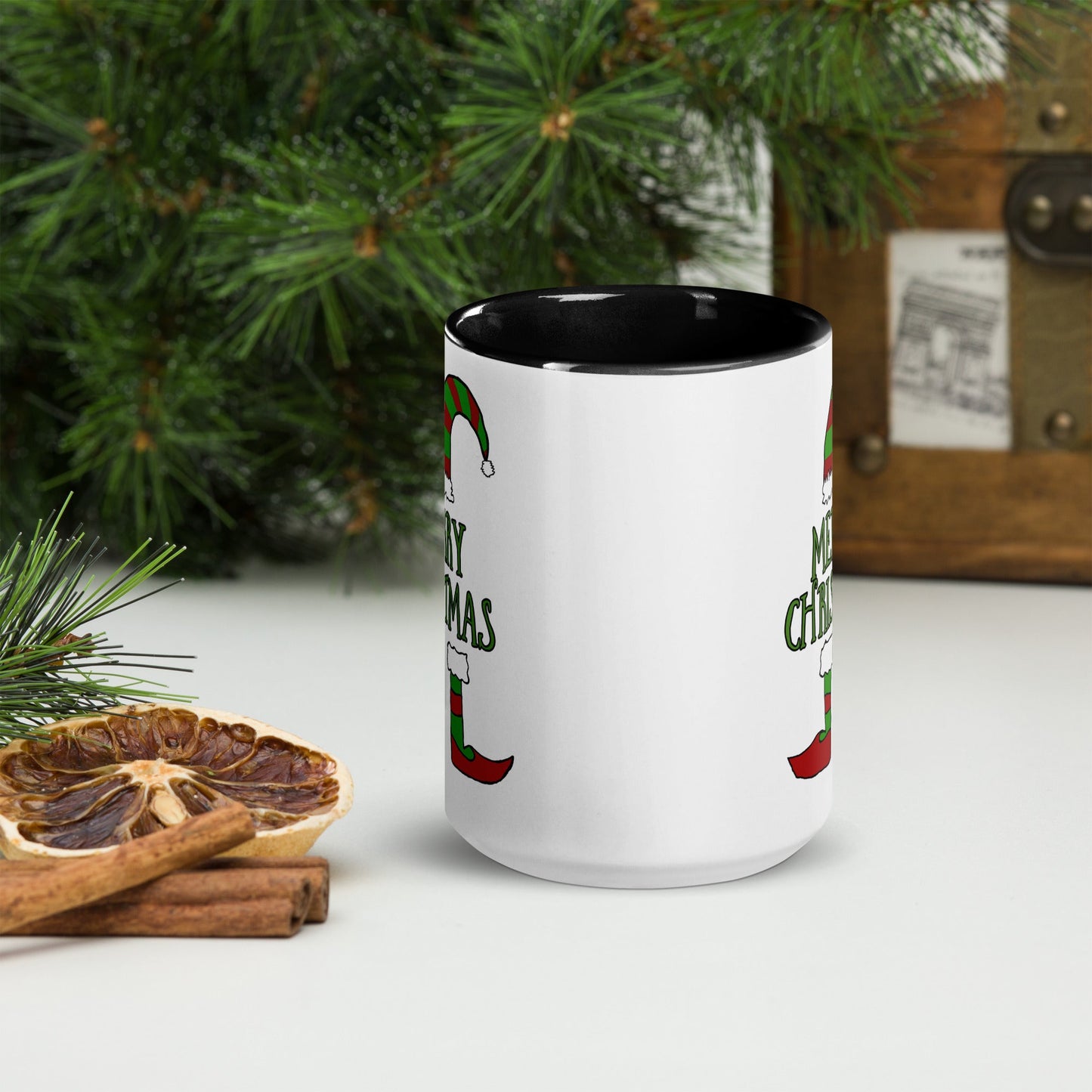 Mug with Color Inside Merry Christmas Home-clothes-jewelry