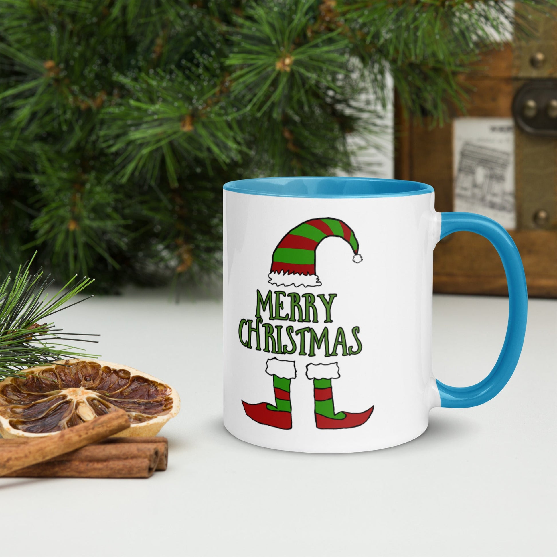 Mug with Color Inside Merry Christmas Home-clothes-jewelry