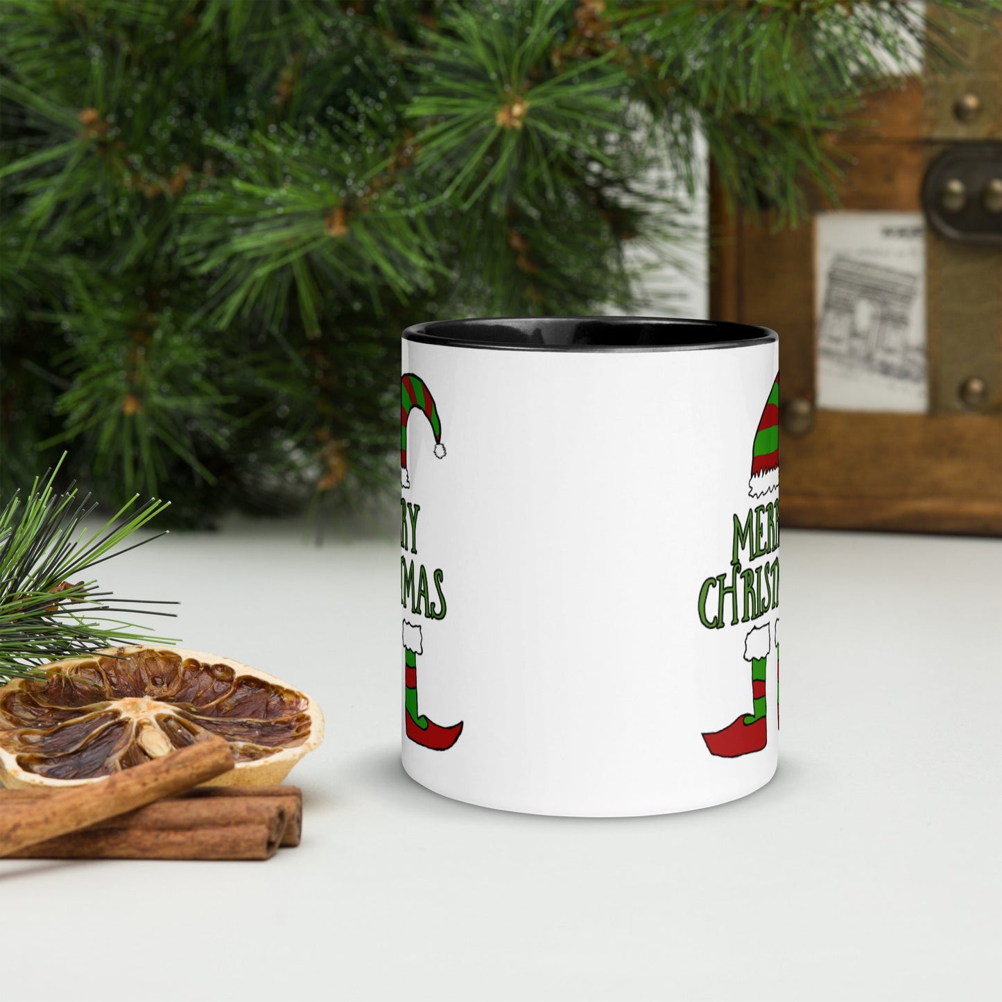 Mug with Color Inside Merry Christmas Home-clothes-jewelry