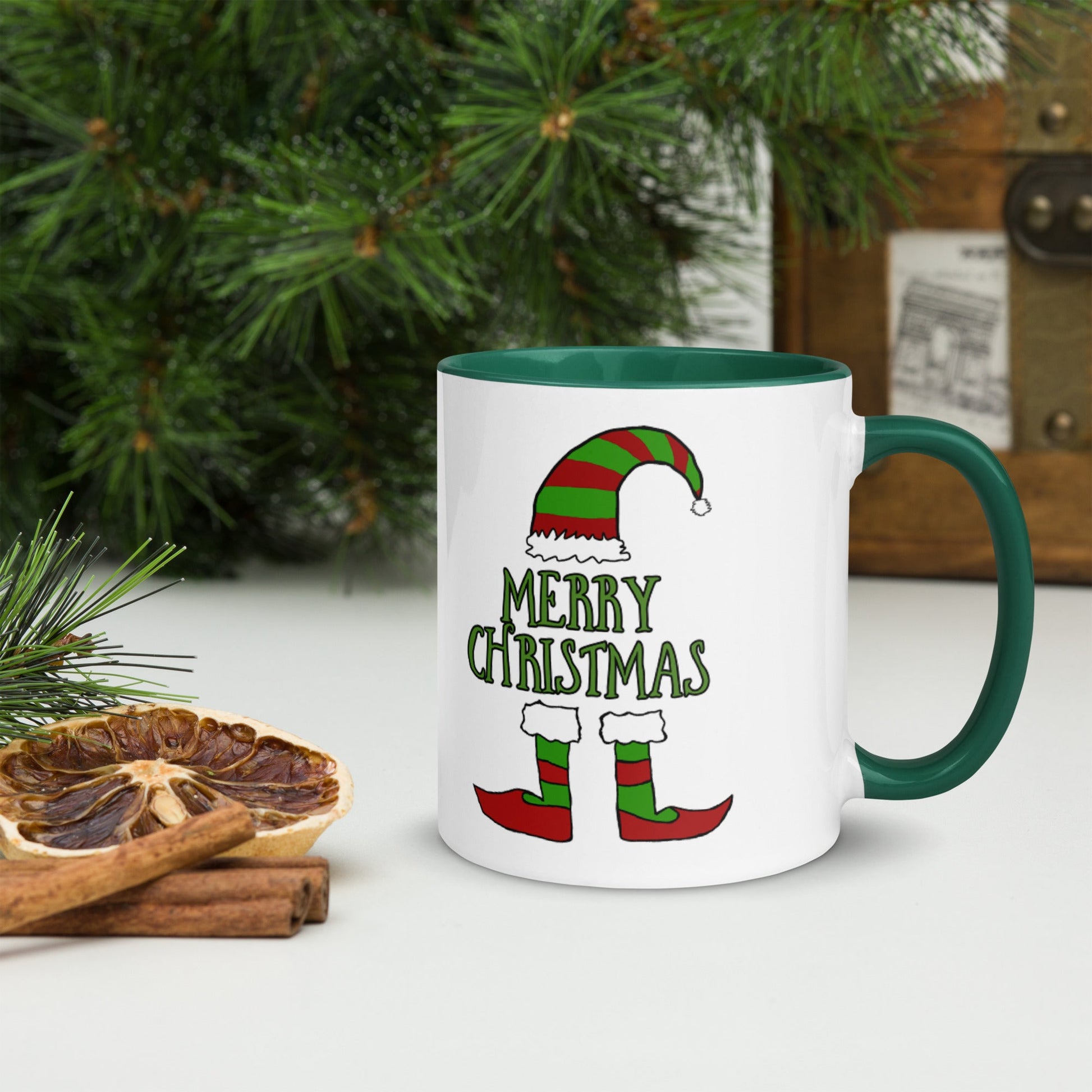 Mug with Color Inside Merry Christmas Home-clothes-jewelry