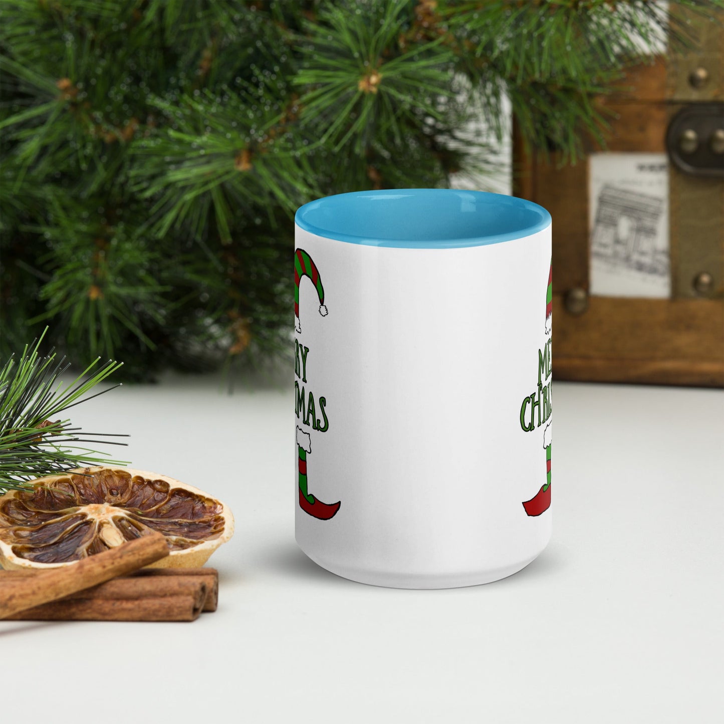 Mug with Color Inside Merry Christmas Home-clothes-jewelry