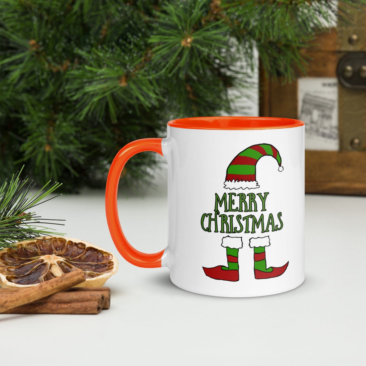 Mug with Color Inside Merry Christmas Home-clothes-jewelry