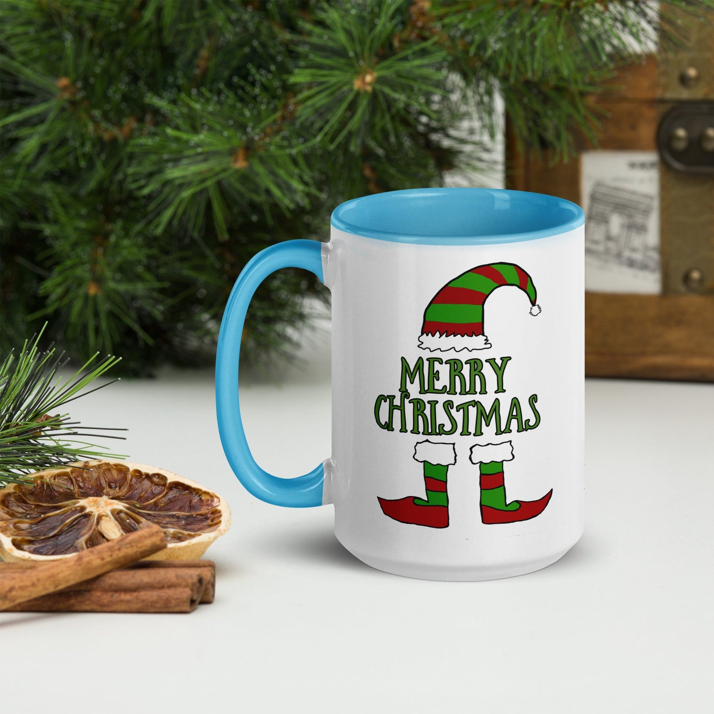 Mug with Color Inside Merry Christmas Home-clothes-jewelry